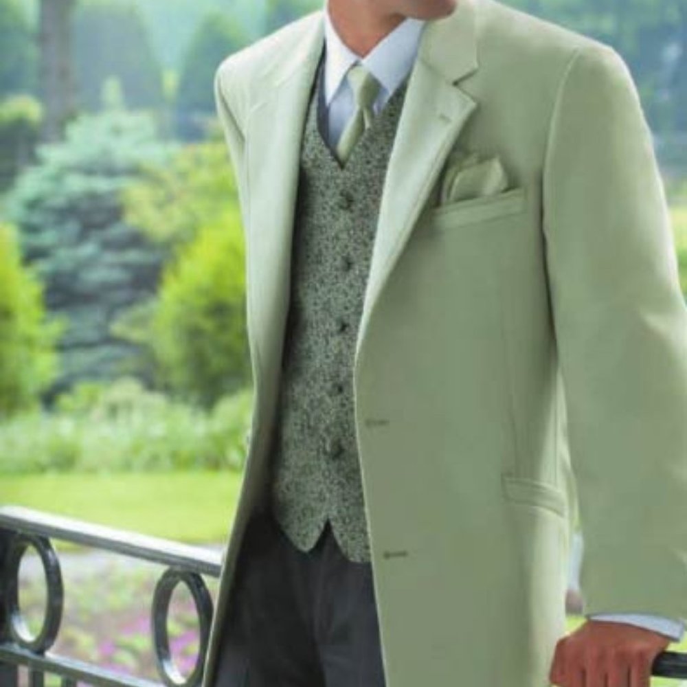 Men's Mint Green Andrew Fezza Monaco Tuxedo Jacket- Easy Care, Prom, Retro
